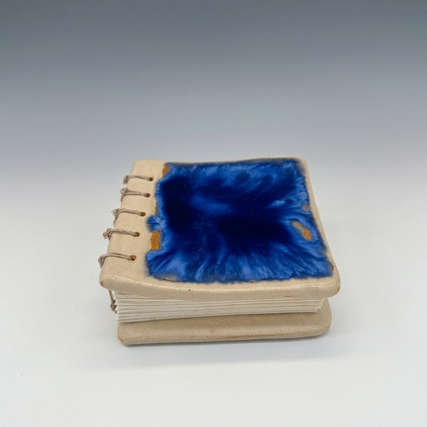 Handmade Ceramic Pocket Journal | Unique Artisan Sketchbook & Diary‘3.5*3.5in