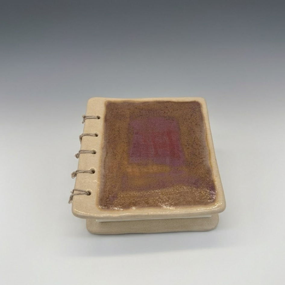 Handmade Ceramic Pocket Journal | Unique Artisan Sketchbook & Diary‘3.5*3.5in