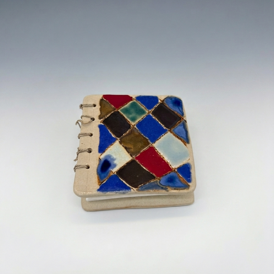 Handmade Ceramic Pocket Journal | Unique Artisan Sketchbook & Diary‘3.5*3.5in