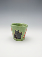 Hand-Painted "Furry Friends" Mini Cup | Artisan Sake Cup & Ring Holder | Custom Pet Gift