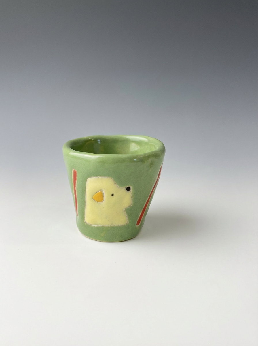 Hand-Painted "Furry Friends" Mini Cup | Artisan Sake Cup & Ring Holder | Custom Pet Gift