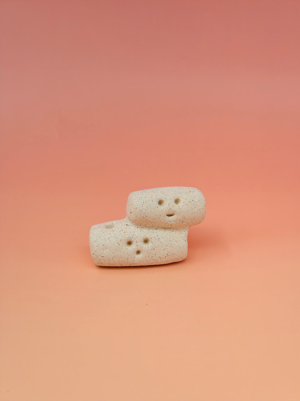 Little Stone Watcher: The "Double Spirit" | Raw Jingdezhen Clay Incense Holder