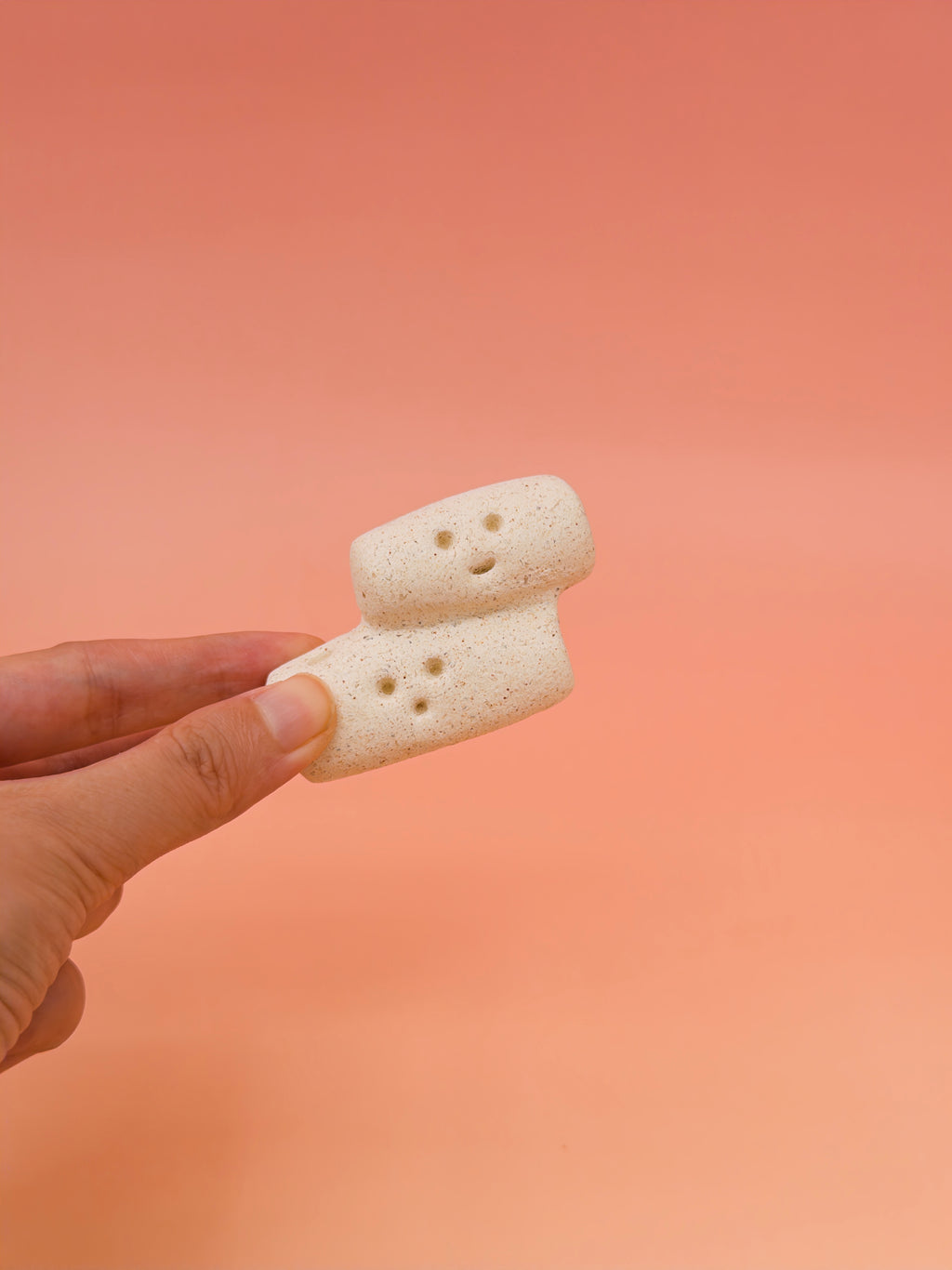 Little Stone Watcher: The "Double Spirit" | Raw Jingdezhen Clay Incense Holder