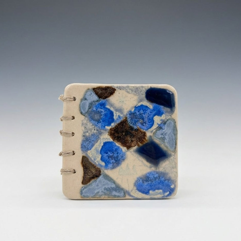 Handmade Ceramic Pocket Journal | Unique Artisan Sketchbook & Diary‘3.5*3.5in