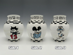 The "Retro Remix" Collection: Hand-Painted Pop Art Vases (8 inch)