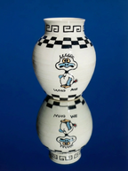 The "Retro Remix" Collection: Hand-Painted Pop Art Vases (8 inch)